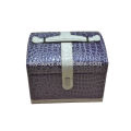 fashional PVC leather beauty case with 2 drawers inside